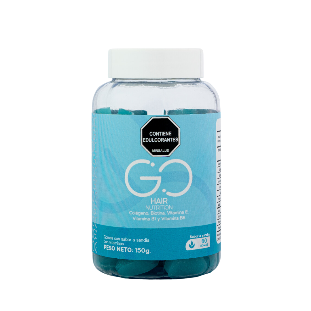 Duo Go Hair: Gomitas de Biotina, Colágeno y Vitaminas para Cabello, Piel y Uñas Fuertes - MUNDO FIT USA