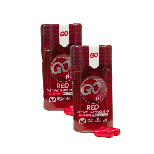 DUO GO FIT RED: Quemador de Grasa + Vitaminas para Pérdida de Peso y Energía - MUNDO FIT USA
