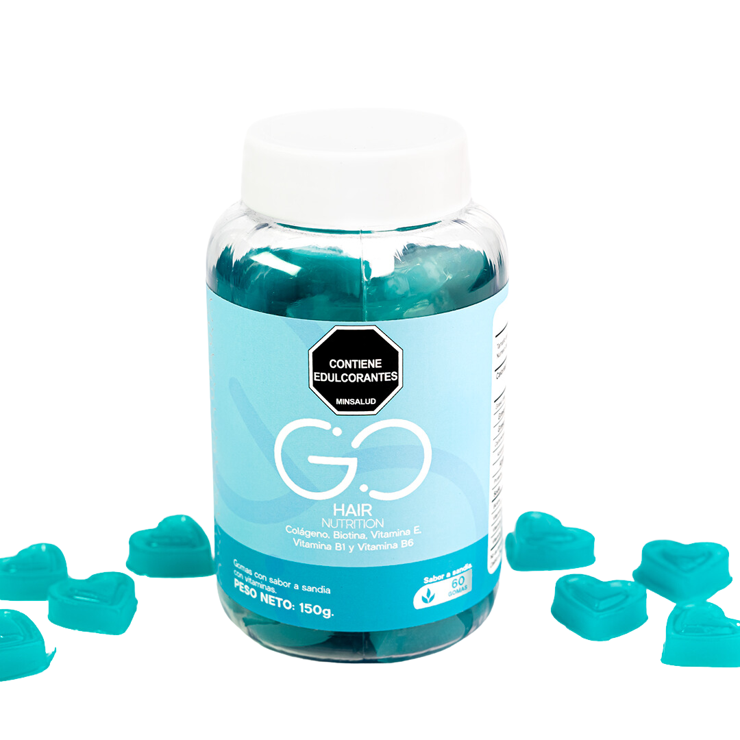 Duo Go Hair: Gomitas de Biotina, Colágeno y Vitaminas para Cabello, Piel y Uñas Fuertes - MUNDO FIT USA