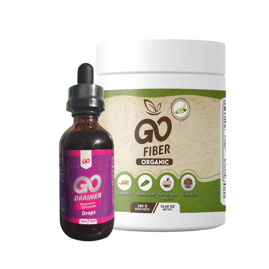 Combo Go Drainer + Go Fiber: Depuración, Digestión y Bienestar - MUNDO FIT USA