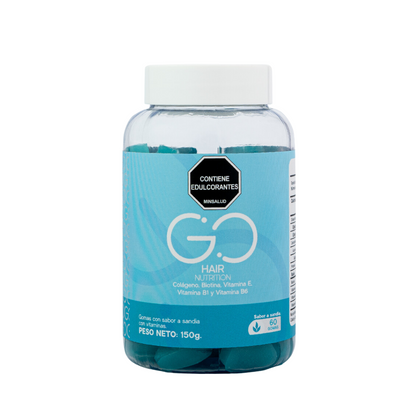 Duo Go Hair: Gomitas de Biotina, Colágeno y Vitaminas para Cabello, Piel y Uñas Fuertes - MUNDO FIT USA
