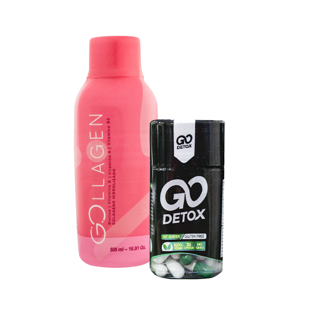 Combo Colágeno Hidrolizado + Go Detox: Piel Radiante, Digestión Saludable y Bienestar Total - MUNDO FIT USA