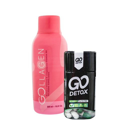 Combo Colágeno Hidrolizado + Go Detox: Piel Radiante, Digestión Saludable y Bienestar Total - MUNDO FIT USA