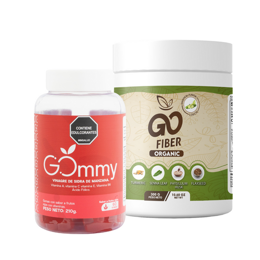 Combo Fibra Digestiva + Gomitas Vinagre de Manzana: Digestión, Saciedad y Bienestar - MUNDO FIT USA